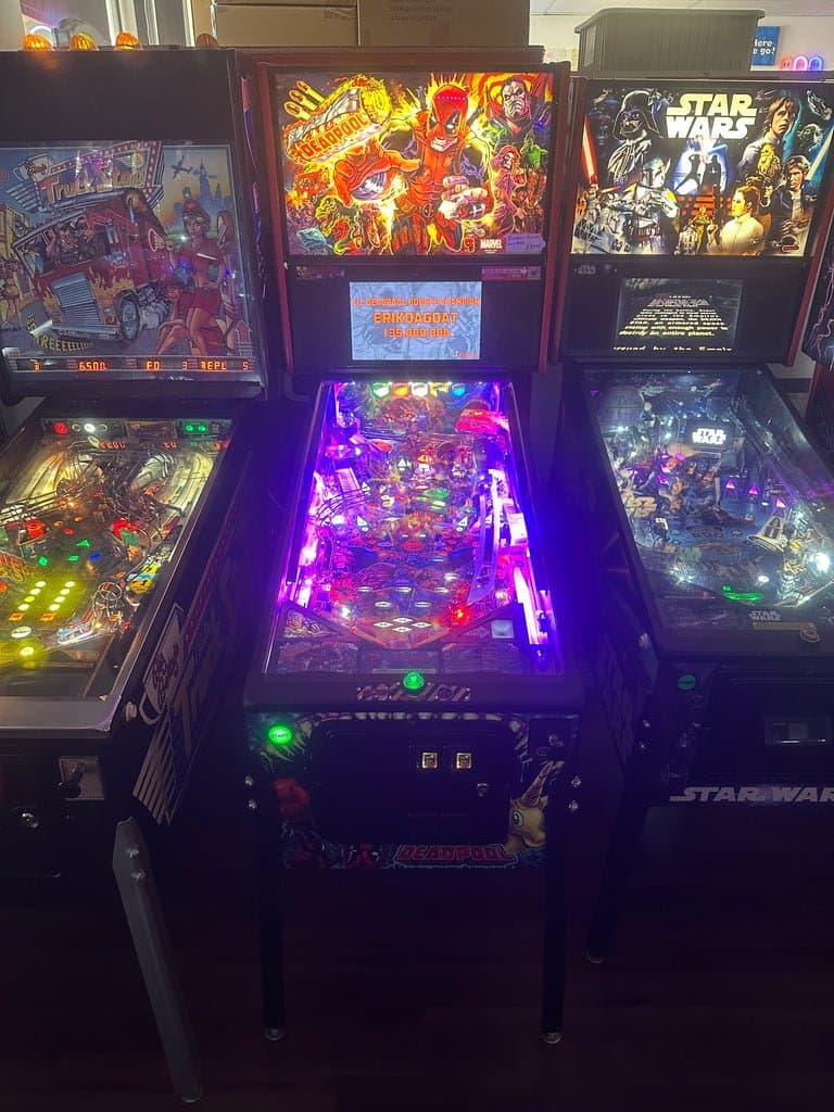Stern Pinball LOADED Deadpool Premium Pinball Machine for sale