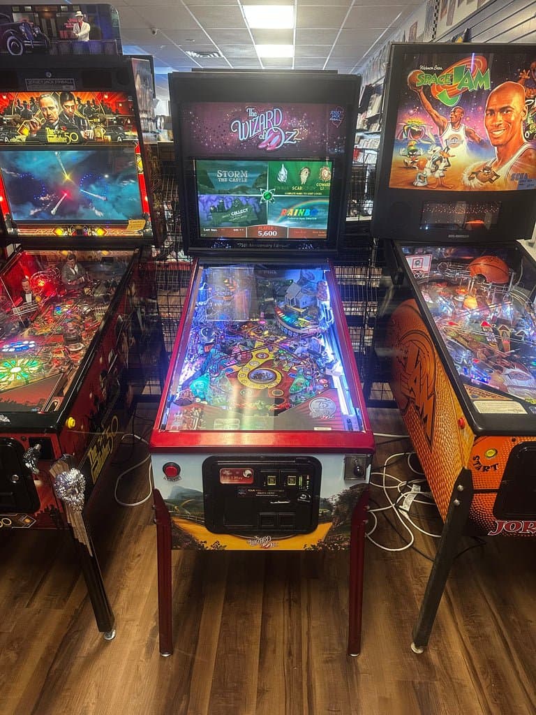 JJP Wizard of Oz 75th Anniversary Ruby Red Edition Pinball Machine for sale