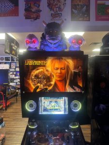 Jim Henson's Labyrinth Pinball Machine with Official Topper for sale ()