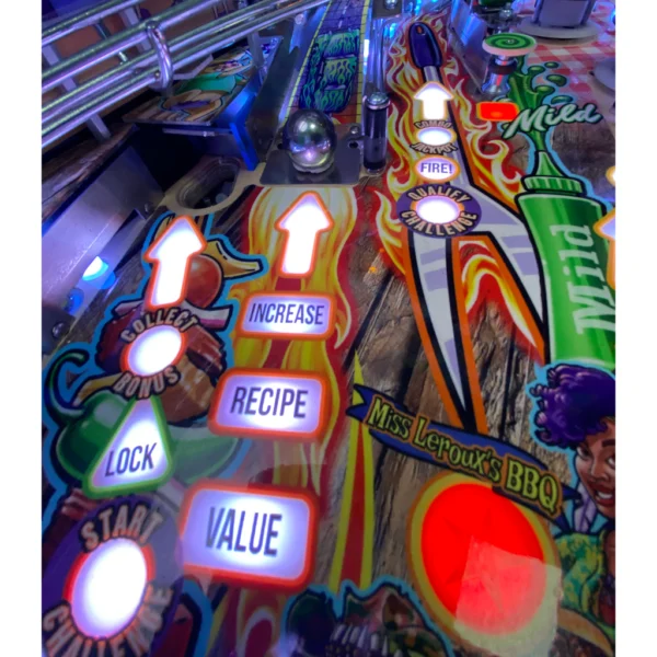 American Pinball Barry O's BBQ Challenge Classic Pinball Machine — image 3