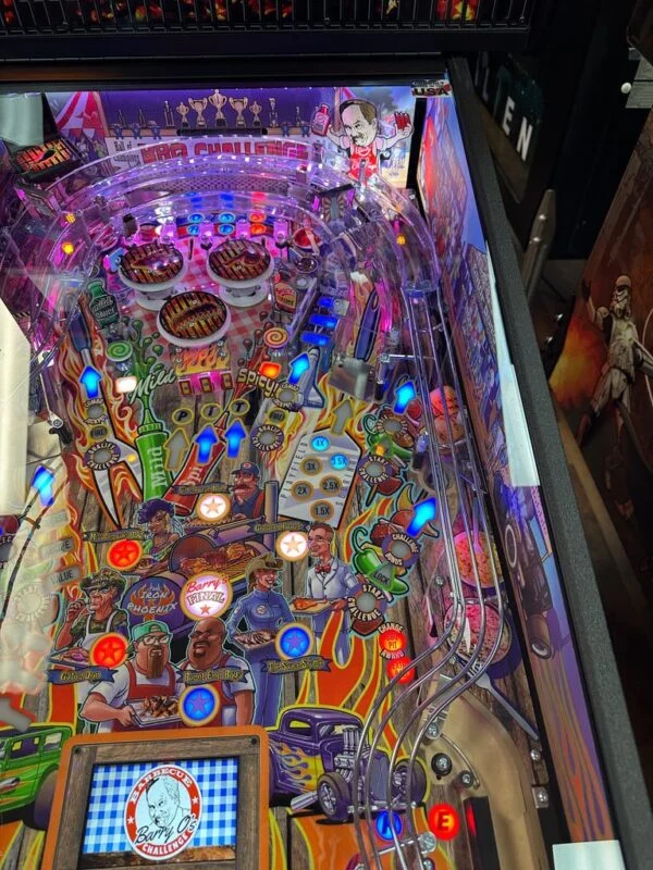 American Pinball Barry O's BBQ Challenge Classic Pinball Machine — image 6