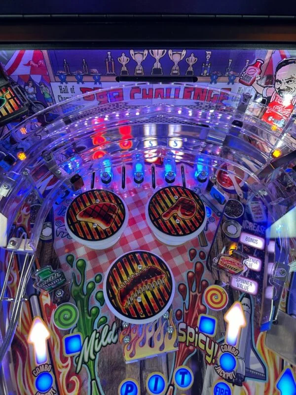 American Pinball Barry O's BBQ Challenge Classic Pinball Machine — image 8