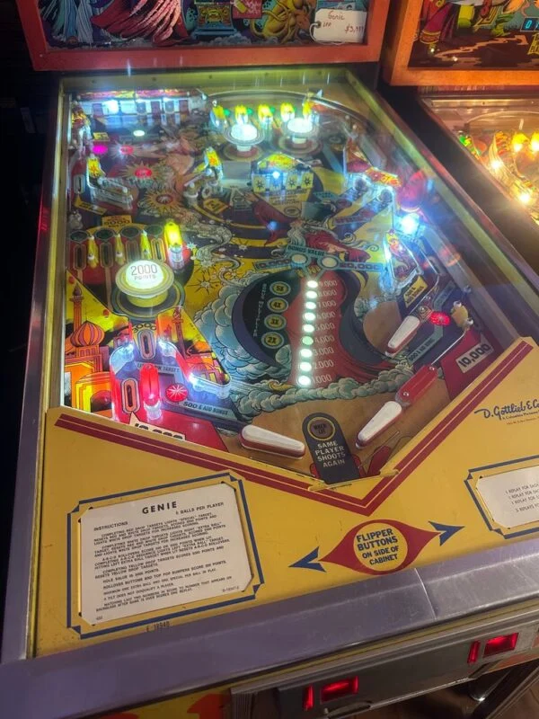 Gottlieb Genie Pinball Machine — image 2