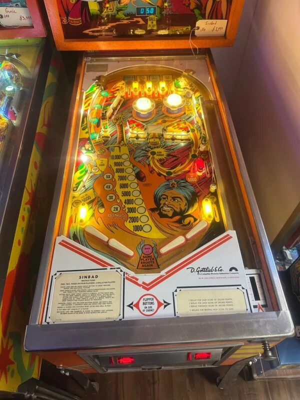 Gottlieb Sinbad Pinball Machine — image 2