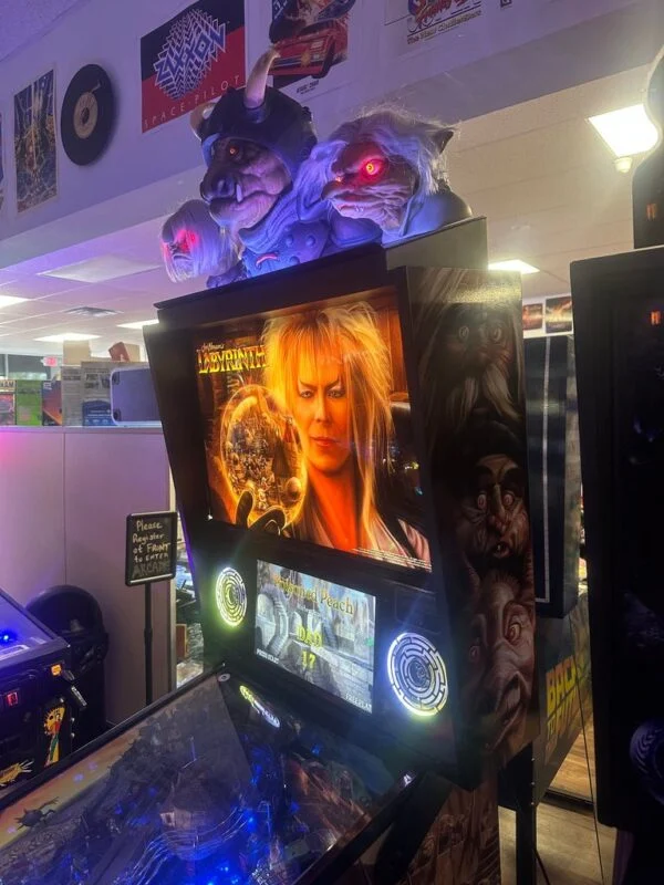 Jim Henson's Labyrinth Pinball Machine with Official Topper — image 4