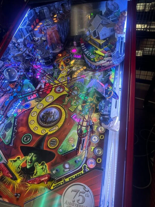 JJP Wizard of Oz 75th Anniversary Ruby Red Edition Pinball Machine — image 3