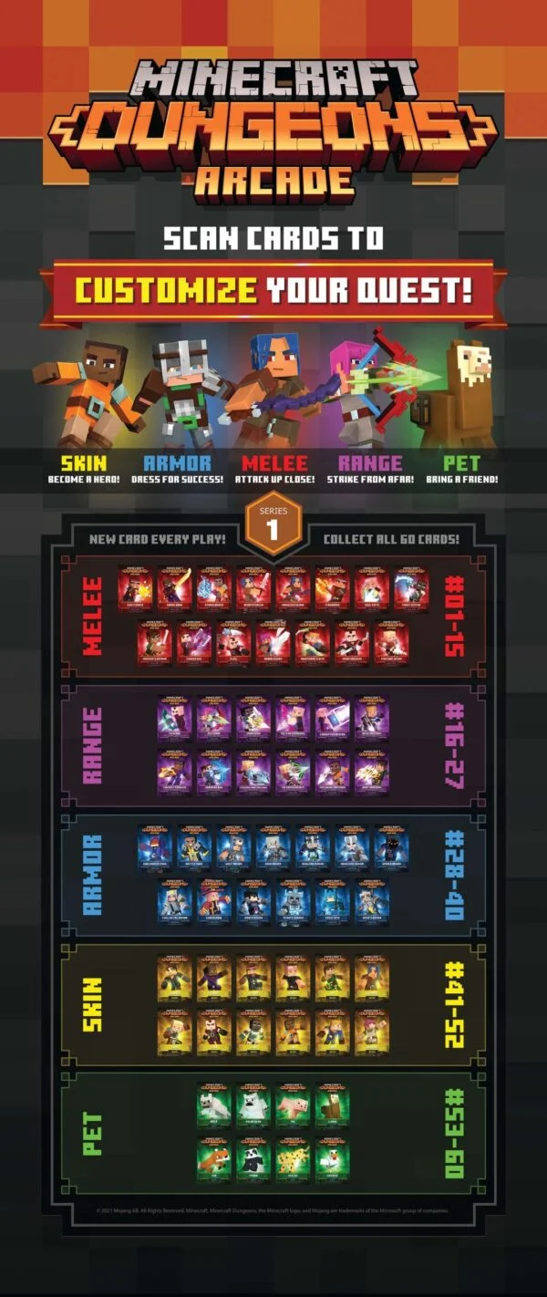 Raw Thrills Minecraft Dungeons Arcade Game — image 4