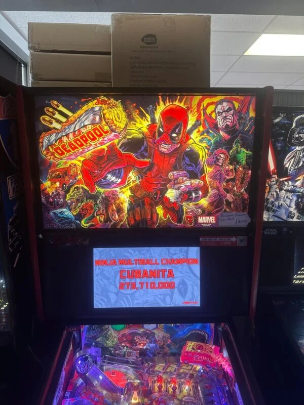 Stern Pinball LOADED Deadpool Premium Pinball Machine — image 3