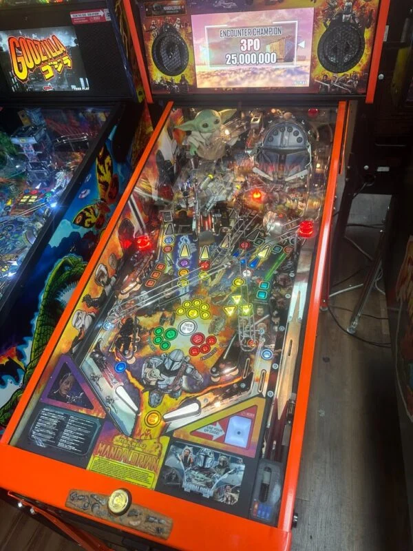 Stern Pinball LOADED The Mandalorian Premium Pinball Machine — image 4