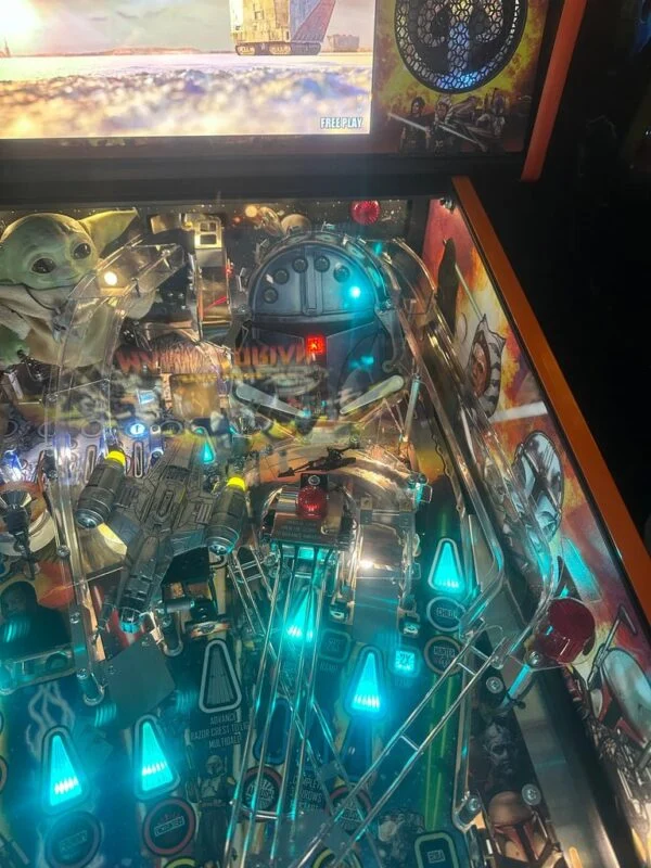 Stern Pinball LOADED The Mandalorian Premium Pinball Machine — image 8