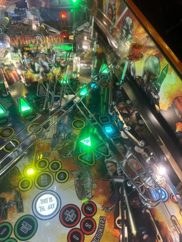 Stern Pinball LOADED The Mandalorian Premium Pinball Machine — image 14