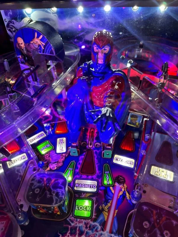 Stern Pinball LOADED X-Men Limited Magneto Edition Pinball Machine — image 9